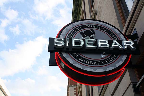 Sidebar signage